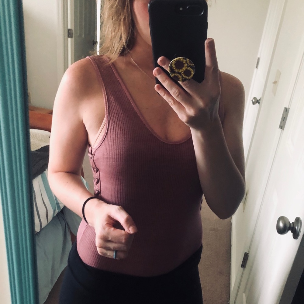mauve bodysuit *FINAL PRICE*